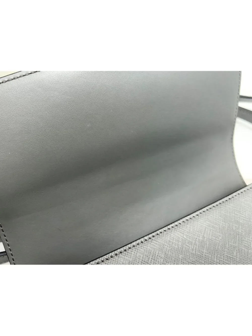 Prada Shoulder Bag Saffiano Leather Gray